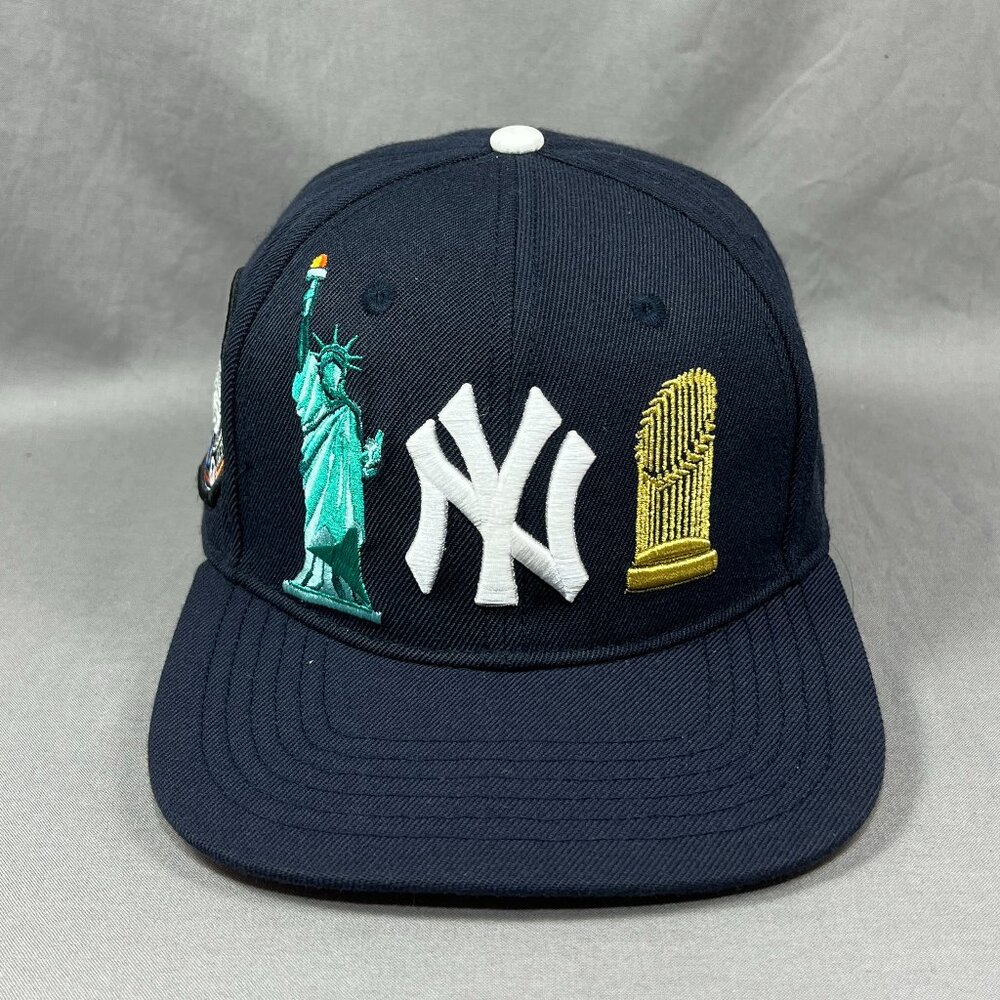 New York Yankees Pro Standard MLB Snapback Hat Cap Navy Mets Subway Series Mens - Picture 3 of 16